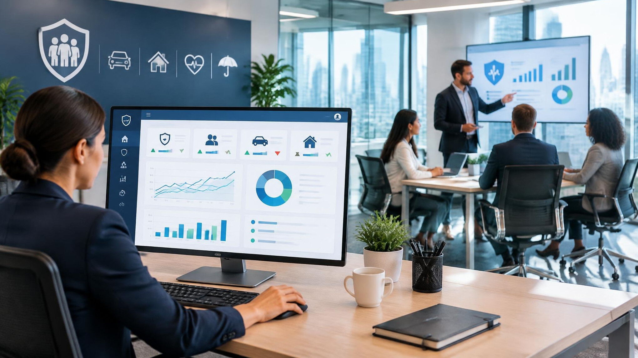 insurance software dashboard