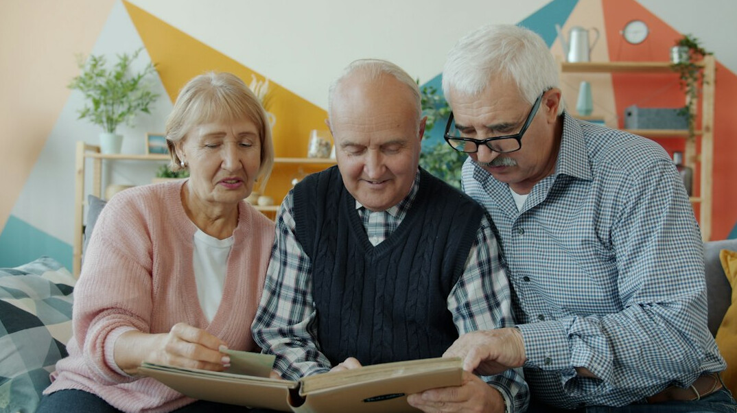 family reviewing insurance
