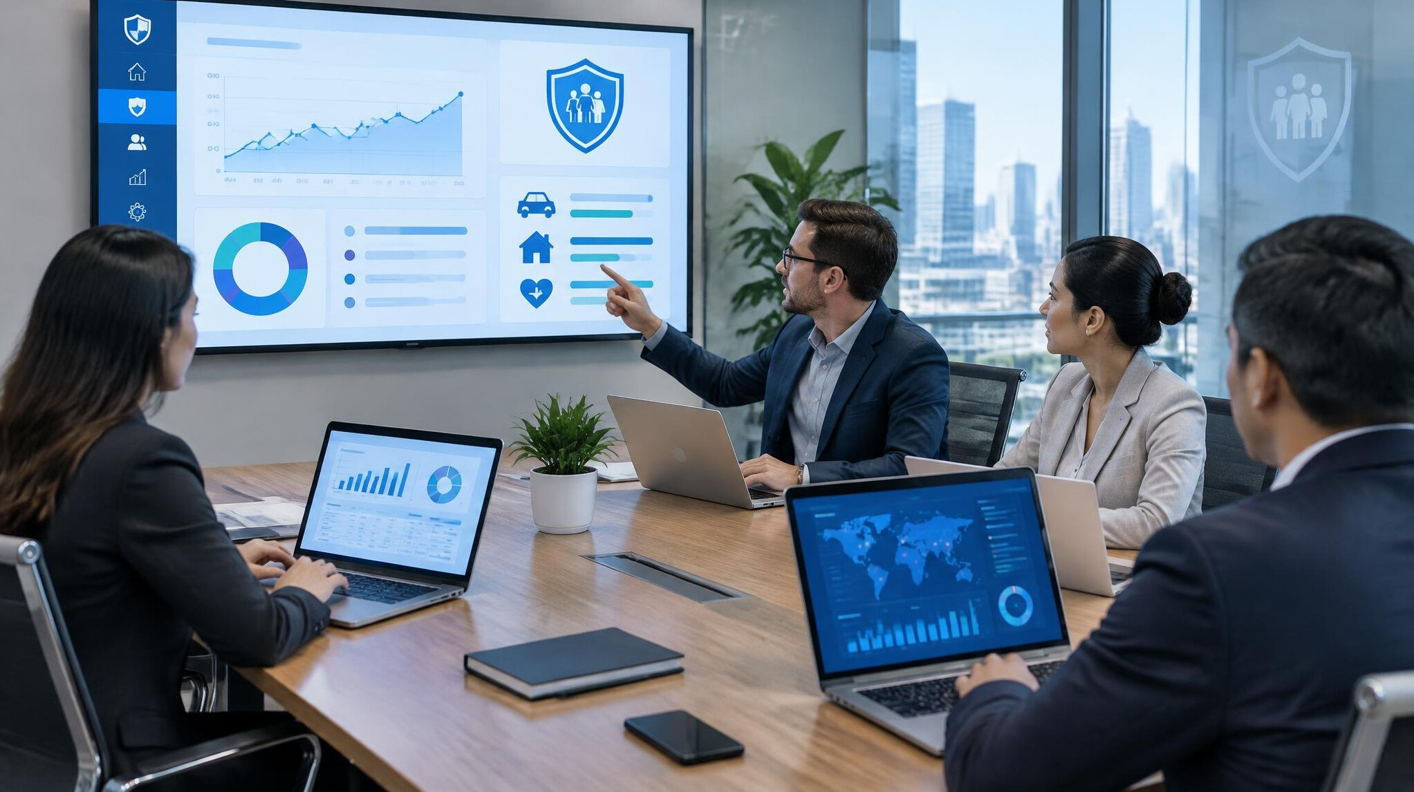 insurance software dashboard
